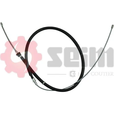 Billede af SEIM 554418 Håndbremsekabel bagved til venstre, højre 1581/916 Tromlebremse VOLKSWAGEN: Fox Hatchback, Polo IV SKODA: Fabia 2