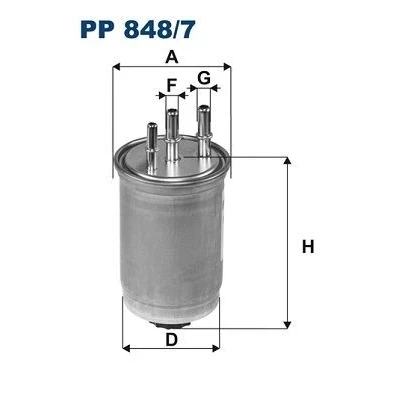 Billede af FILTRON PP 848/7 Brændstoffilter Ledningsfilter 10 FORD: Transit Connect Mk1 Van