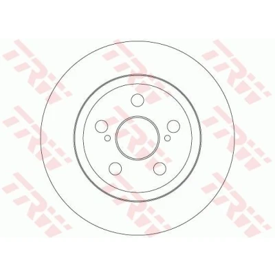 Billede af TRW DF6331 Bremseskiver 259 9 5 100 fuldstændigt lakeret TOYOTA: Urban Cruiser