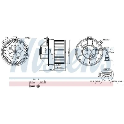 Billede af NISSENS 87628 Kabineblæser uden indbygget regulator