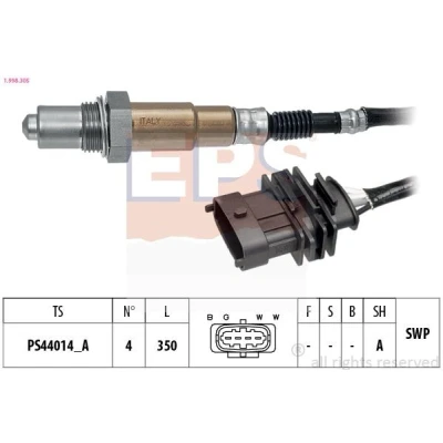 Billede af EPS 1.998.305 Lambdasonde Made in Italy OE Equivalent opvarmet, pladesonde, Gevind, forsmurt OPEL: Corsa D Hatchback, E Adam