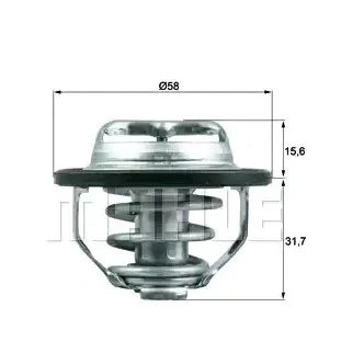 Billede af MAHLE ORIGINAL TX 122 82 Termostat med pakning OPEL: Zafira B, Vectra C Sedan, Astra G Caravan, ALFA ROMEO: 159 Sportwagon, SAAB: 9 3 Sedan