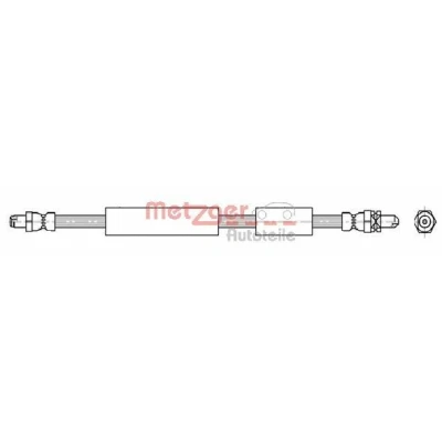 Billede af METZGER 4112535 Bremseslange 395 M10 x 1 FORD: Puma