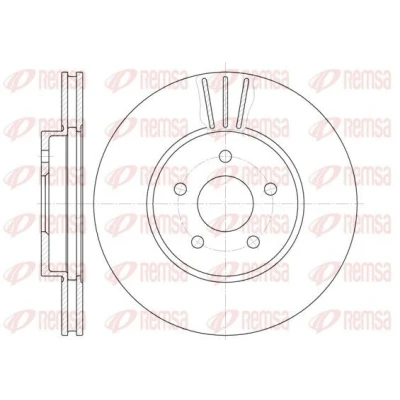 Billede af REMSA 6607.10 Bremseskiver foraksel 300, 300 24 5 ventileret FORD: MONDEO 3 Kombi, 3, Stufenheck