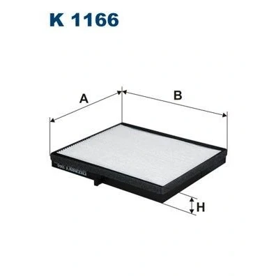 Billede af FILTRON K 1166 Kabinefilter Partikelfilter 199 234 25 CHEVROLET: Nubira Stationcar, Lacetti Hatchback, Stationcar