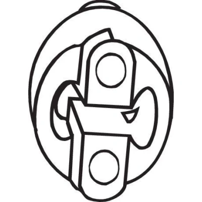 Billede af BOSAL 255 065 Gummibånd, udstødningssystem SEAT: Leon II Hatchback, MAZDA: 121 III Hatchback