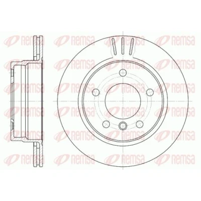 Billede af REMSA 6458.10 Bremseskiver bagaksel 276, 276 19 5 ventileret BMW: 3 Sedan, Touring, Coupe