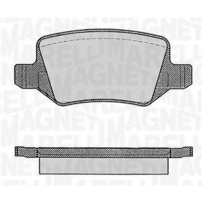 Billede af MAGNETI MARELLI 363916060308 Bremseklodser MERCEDES BENZ: A klasse, B E klasse T modell