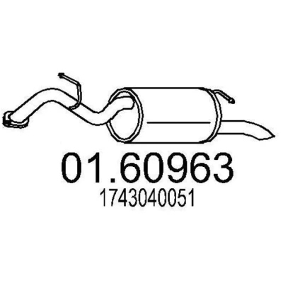 Billede af MTS 01.60963 Lydpotte 860 TOYOTA: Yaris II Hatchback