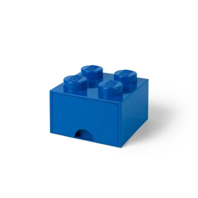 Billede af LEGO® Storage Box with Drawer Blue 25x25x18 cm