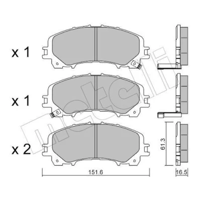 Billede af Bremseklodser METELLI 22 1082 0