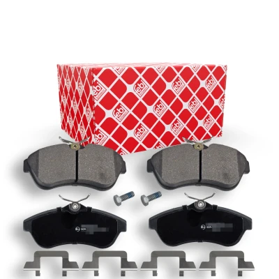 Billede af FEBI BILSTEIN 16591 Bremseklodser foraksel Ekskl. slidadvarselskontakt med befæstelsesmateriale CITROËN: C3 II, I Hatchback, C2 Hatchback