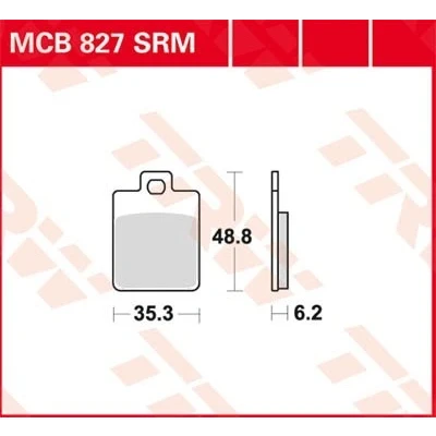Billede af TRW Organic Allround MCB827 Bremseklodser