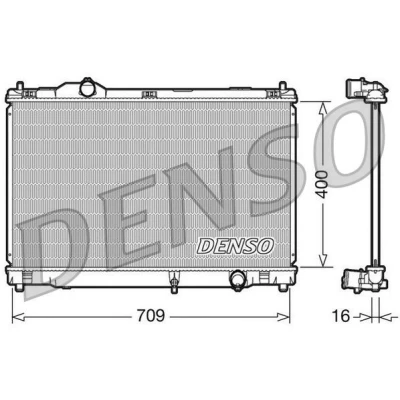 Billede af DENSO DRM51008 Radiator Aluminium 400 709 16