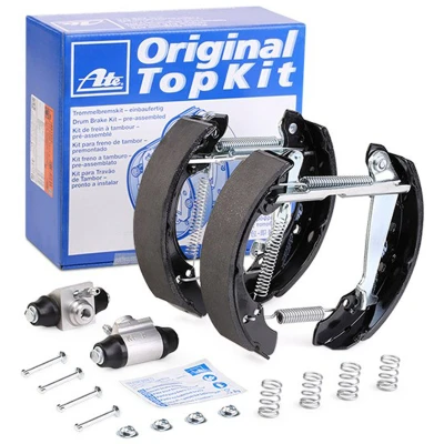 Billede af ATE Original TopKit 03.0520 1517.3 Bremsesæt, trommelbremser med hjulbremsecylinder, tilbehør VOLKSWAGEN: Lupo / 3L, Golf 2, 3 Cabrio