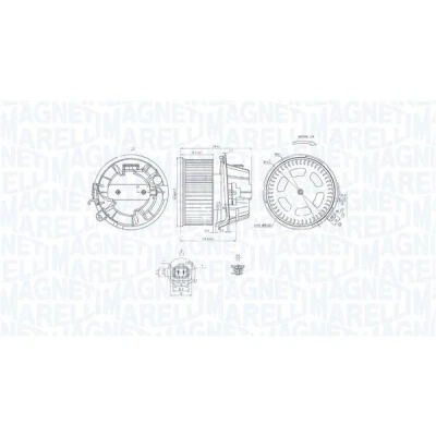 Billede af MAGNETI MARELLI 069412240010 El motor, kabineventilator 12