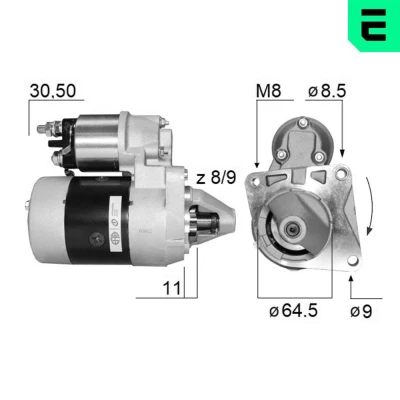 Billede af ERA 220024A Starter 12 0,7 FIAT: Punto I Cabriolet, Hatchback, Cinquecento