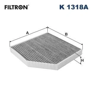 Billede af FILTRON K 1318A Kabinefilter Aktivkulfilter 255, 170 250 35 AUDI: A6 C7 Avant, Sedan, Allroad