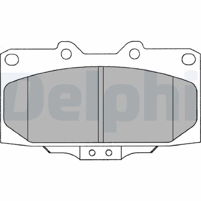 Billede af DELPHI LP1020 Bremseklodser med akustisk advarsel for slid anti knirke plade uden tilbehør SUBARU: Impreza I Sedan, II Stationcar