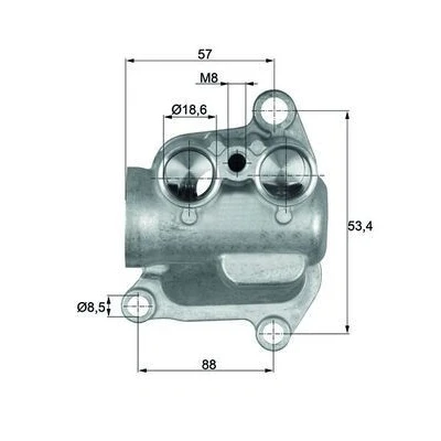 Billede af MAHLE ORIGINAL TO 12 100 Termostat, oliekøling BMW: X5