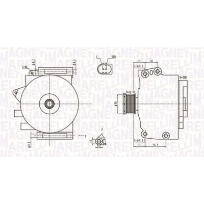 Billede af MAGNETI MARELLI 063731764010 Generator 12V 200A MERCEDES BENZ: E klasse T modell, Sedan