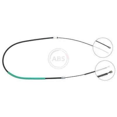 Billede af A.B.S. K13326 Håndbremsekabel 1707 Tromlebremse til venstre /højrestyring
