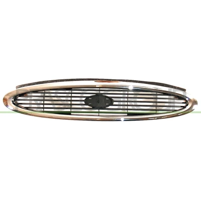 Billede af PRASCO FD1052001 Kølergitter foran forkromet sort krom med ramme