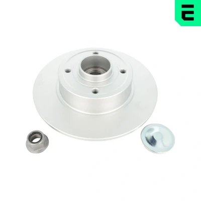 Billede af OPTIMAL 702982BS1 Bremseskiver 240 8 4/4 100 fuldstændigt coatet med integreret hjulleje, ABS sensor RENAULT: CLIO 3