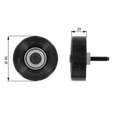 Billede af GATES FleetRunner Micro V Kit T36089 Remstrammerhjul FORD: Focus Mk1 Hatchback, Stationcar