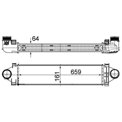 Billede af MAHLE ORIGINAL CI 501 000S Intercooler