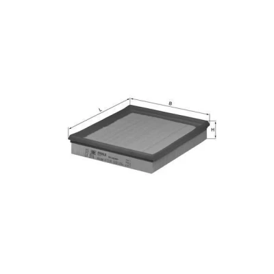Billede af MAHLE ORIGINAL LX 316 Luftfilter 41,9 213 246,0, 246,0 Filterindsats OPEL: Kadett E CC, Cabriolet, Sedan