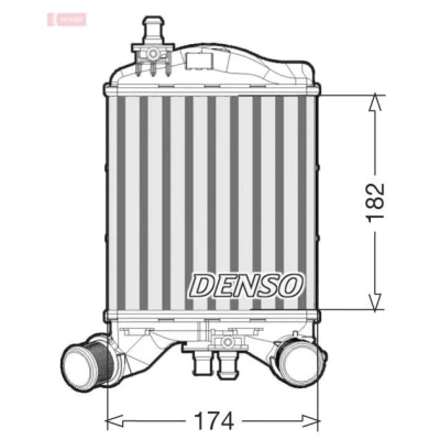 Billede af DENSO DIT09112 Intercooler Aluminium 152x174x62