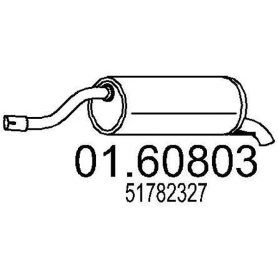 Billede af MTS 01.60803 Lydpotte 1120 FIAT: Grande Punto Hatchback, Evo III Hatchback