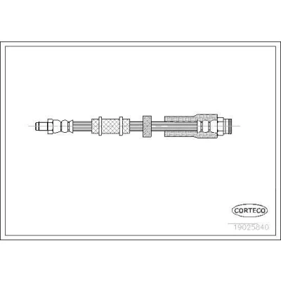 Billede af CORTECO 19025840 Bremseslange foraksel 465