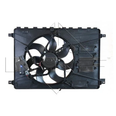Billede af NRF 47593 Køleventilator 380 12 330 med kølerventilatorramme (karm) kontroldel FORD: MONDEO 4 Turnier, S Max Mk1