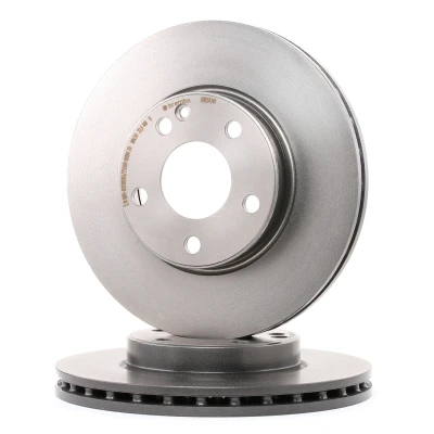 Billede af BREMBO COATED DISC LINE 09.B343.41 Bremseskiver 280 25 5 indvendigt ventileret coatet højkarboniseret med skruer MERCEDES BENZ: A klasse, B klasse