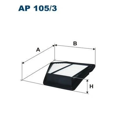Billede af FILTRON AP 105/3 Luftfilter 52 233 234 Filterindsats HONDA: CR V 4, 3