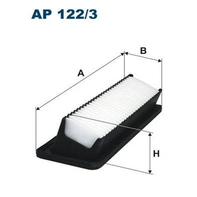 Billede af FILTRON AP 122/3 Luftfilter 76 102 274 Filterindsats HYUNDAI: i10 I