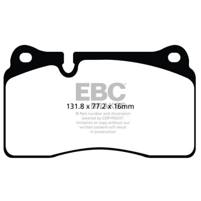 Billede af EBC Brakes DP42070R Bremseklodser foraksel SEAT: Leon III ST, Hatchback, SC, AUDI: A3 Sportback, TT Coupe, Roadster