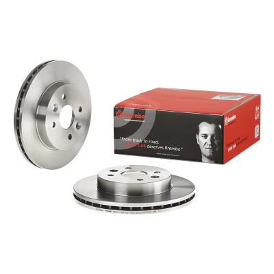 Billede af BREMBO 09.A606.10 Bremseskiver 254 24 4 indvendigt ventileret KIA: Rio I Stationcar