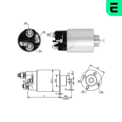 Billede af ERA ZM6993 Magnetafbryder, starter RENAULT: CLIO 3