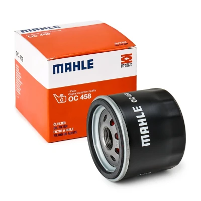 Billede af MAHLE ORIGINAL OC 458 Oliefilter med en returløbs stop ventil Påskruet filter FIAT: Panda II Hatchback, 500 III Hatchback