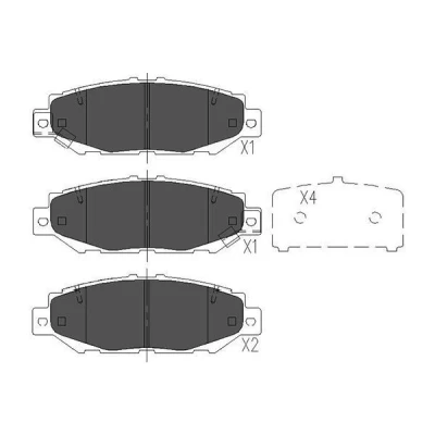 Billede af Bremseklodser KAVO PARTS KBP 9062