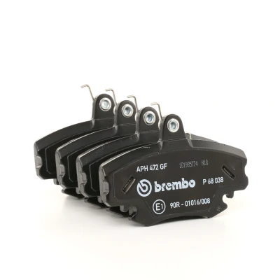 Billede af BREMBO P 68 038 Bremseklodser Ekskl. slidadvarselskontakt med bremsecaliperskruer, anti knirke plade uden tilbehør RENAULT: TWINGO 1, CLIO 2