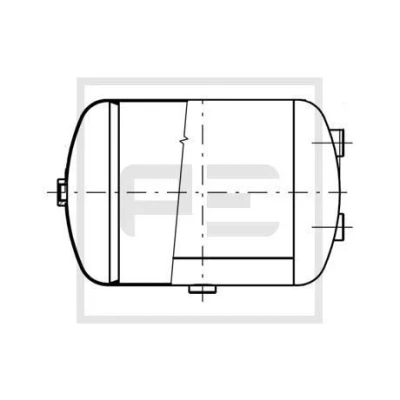 Billede af PETERS ENNEPETAL 146.508 80A Lufttank, trykluftanlæg 15l
