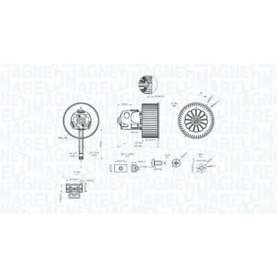 Billede af MAGNETI MARELLI 069412344010 El motor, kabineventilator 12