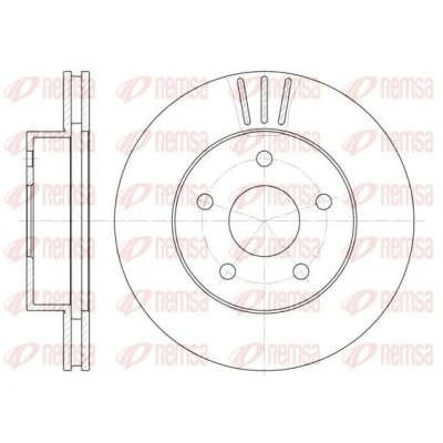 Billede af REMSA 6626.10 Bremseskiver foraksel 305, 305 26 5 ventileret JEEP: GRAND Cherokee 2, II