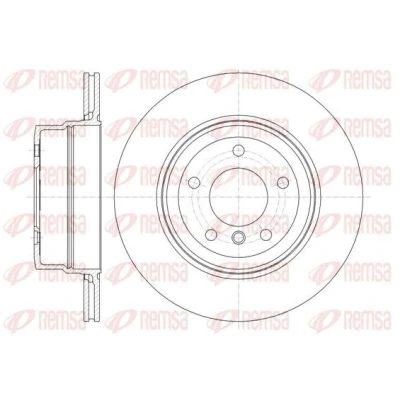 Billede af REMSA Bremseskive BMW: 5 Sedan, Touring bagaksel 319,7, 320mm 20mm ventileret 61336.10 34216763345,34216864053,BDM753120,DCA6133610 Bremseskiver