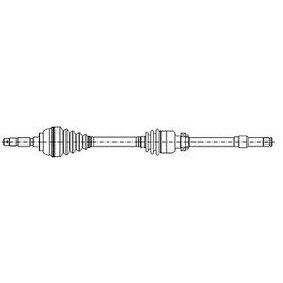 Billede af METELLI 17 0218 Trækaksel 865 84 CITROËN: Berlingo / First I, Xsara Picasso, Hatchback