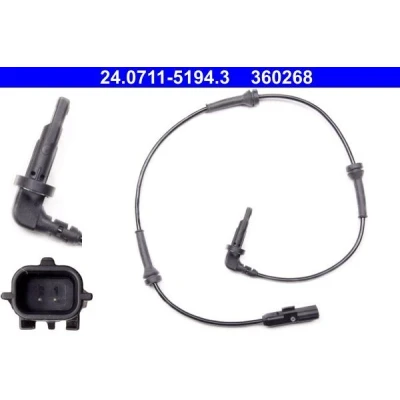 Billede af ATE 24.0711 5194.3 ABS Sensor 655 RENAULT: LAGUNA 3 Grandtour